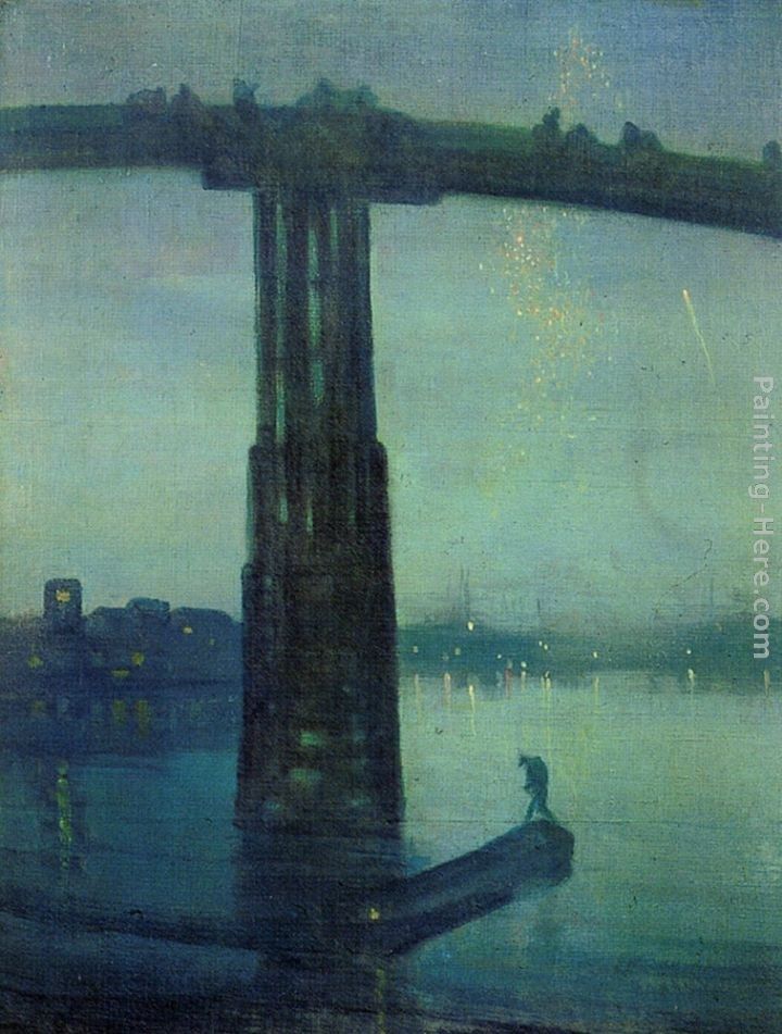 James Abbott McNeill Whistler Nocturne in blue and green